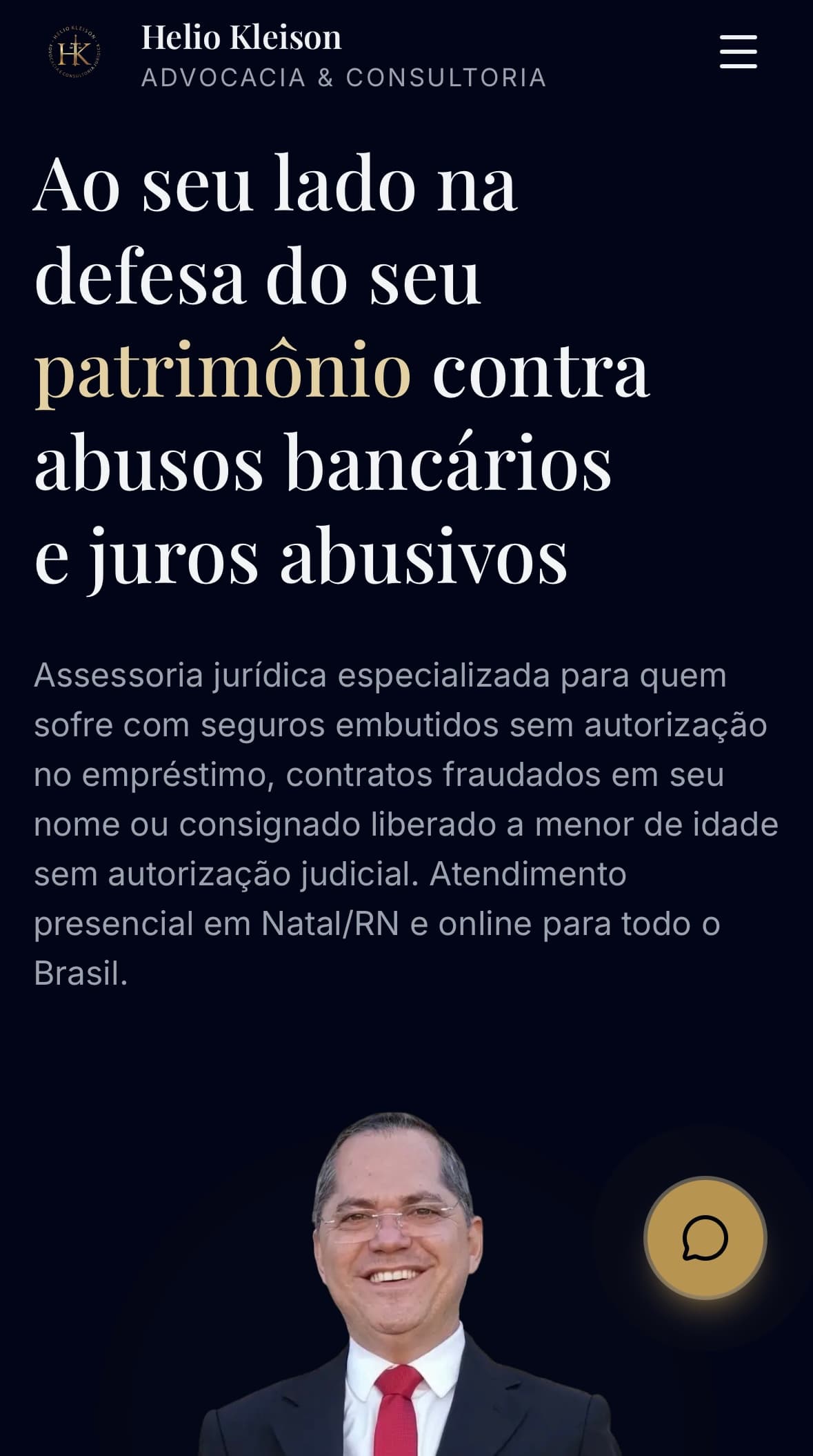 Site da HK Advocacia